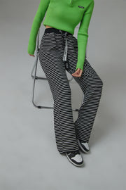 Workday Wind Stripe Wide Casual Pants