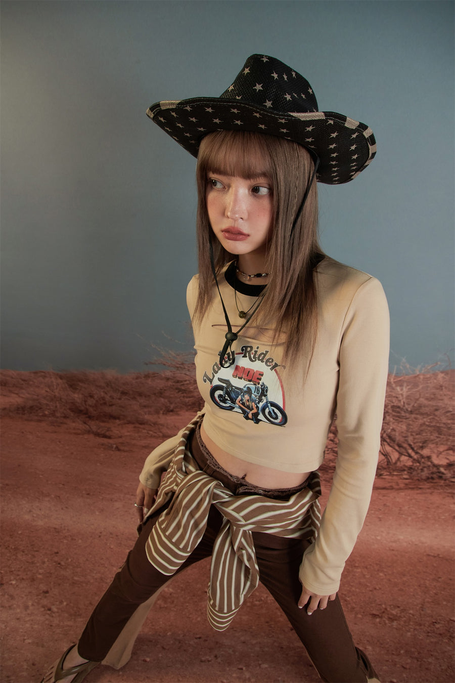 CHUU Lady Rider Crop Top