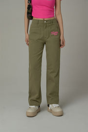 Embroidered Chuu Pocket Pants