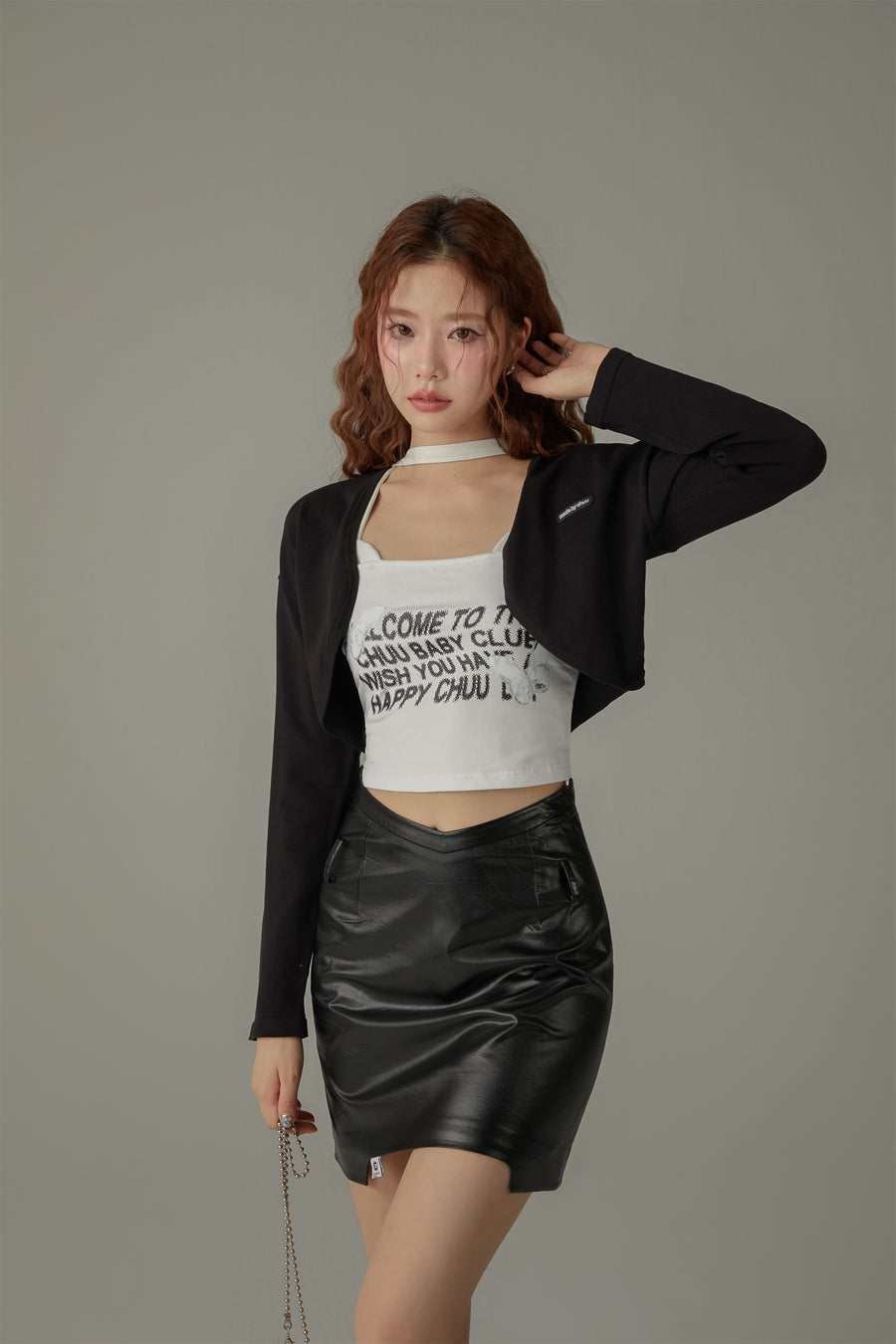 CHUU Butterfly Sleeveless Crop Top