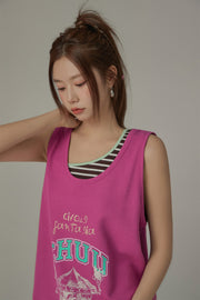 Colored Circus Fasntasia Sleeveless T-Shirt