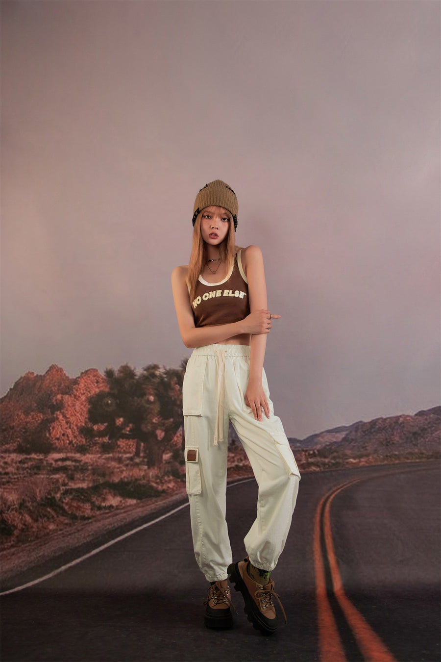 CHUU High Waist Jogger Casual Pants