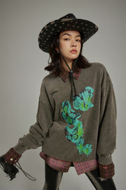 Butterflies Oversized Sweatshirt