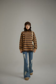 Stripe Color Sweatshirt