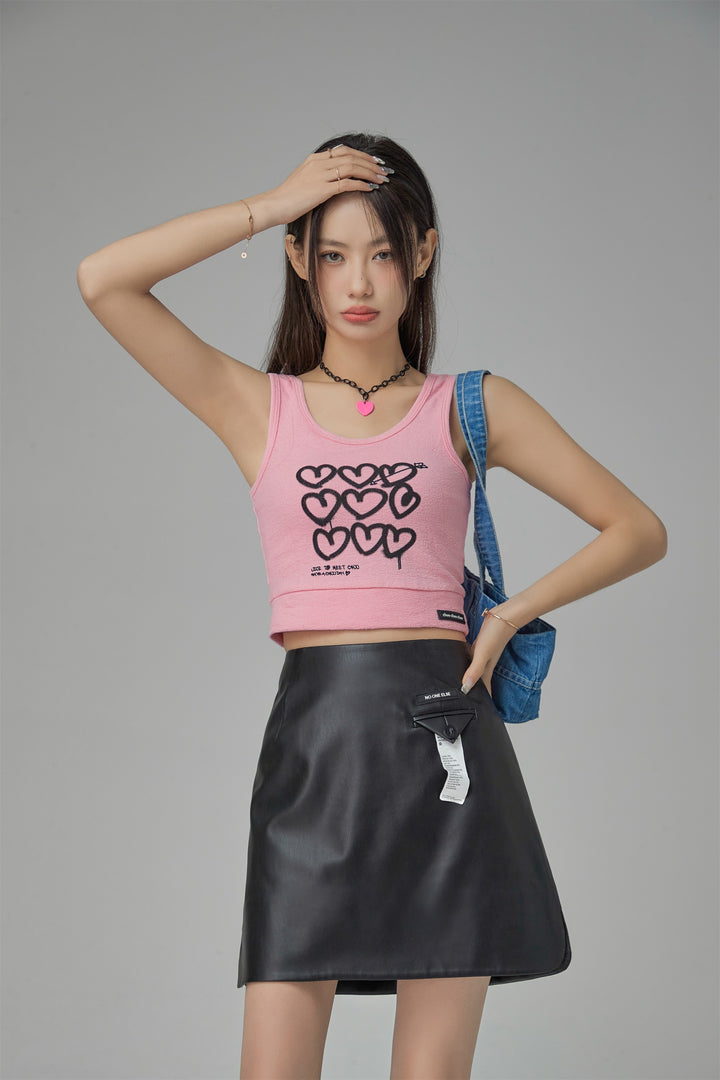 I Can Love You Sleeveless Crop Top