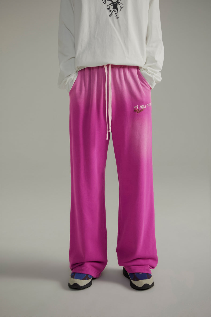 CHUU Vintage Gradient Wide Jogger Pants