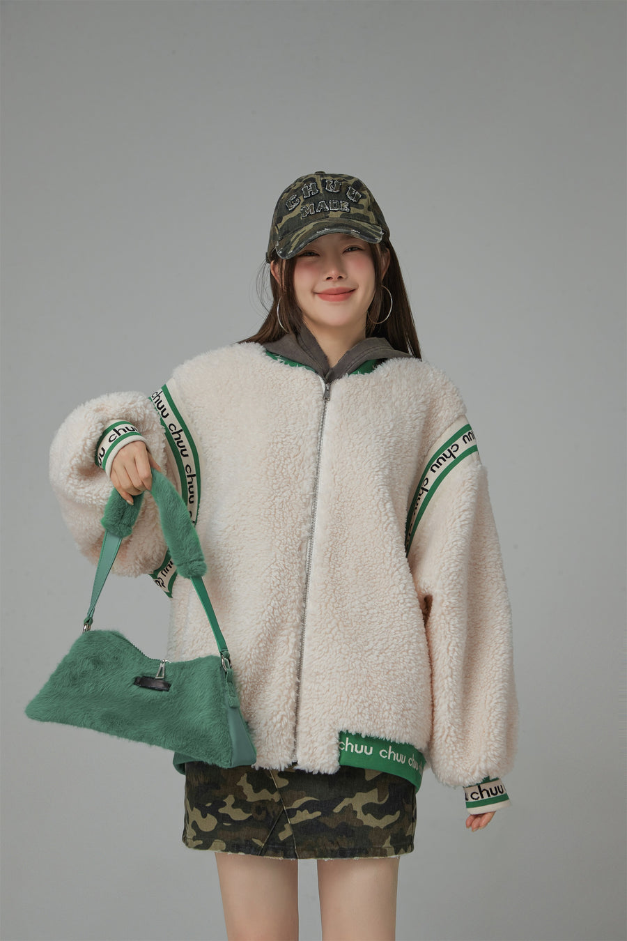 CHUU Sheep Fleece Jumper Zip-Up Jacket