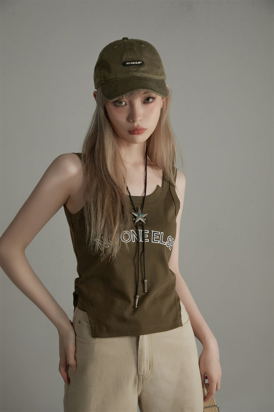 CHUU Simple Vintage Color Ball Cap Hat