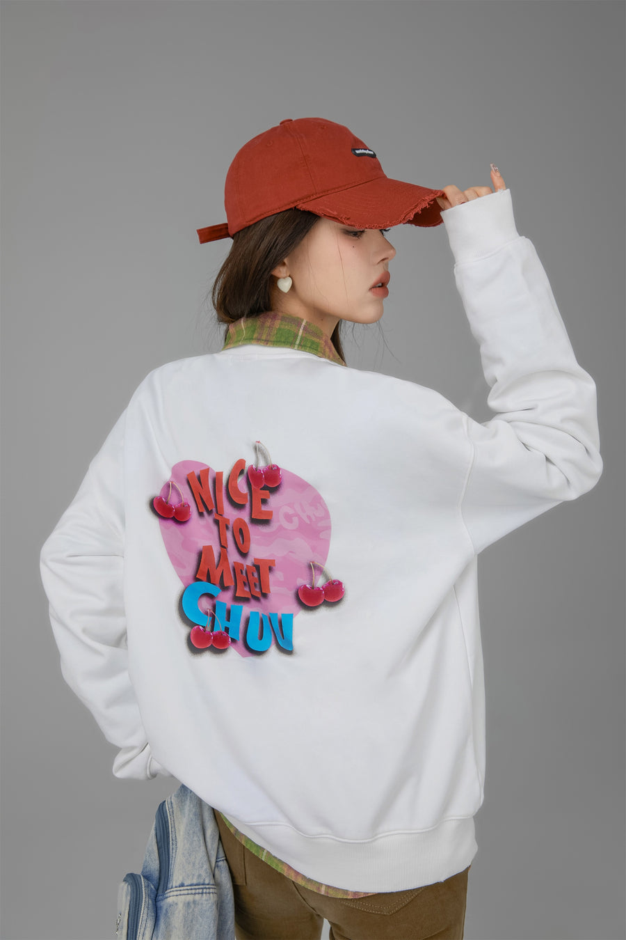 CHUU We Have Met Before Chuu Loose Fit Sweatshirt