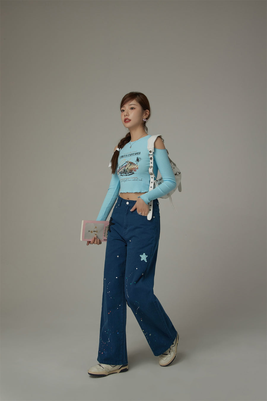 CHUU Star Wide Pants