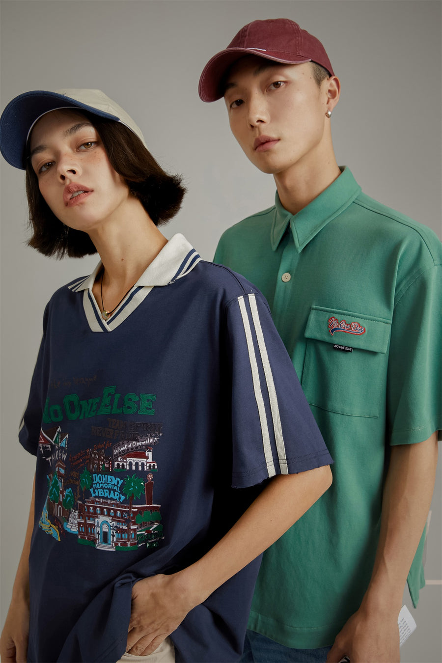 CHUU Embroidered Pocket Shirt