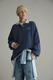 Stripe Inner Layer Sweatshirt