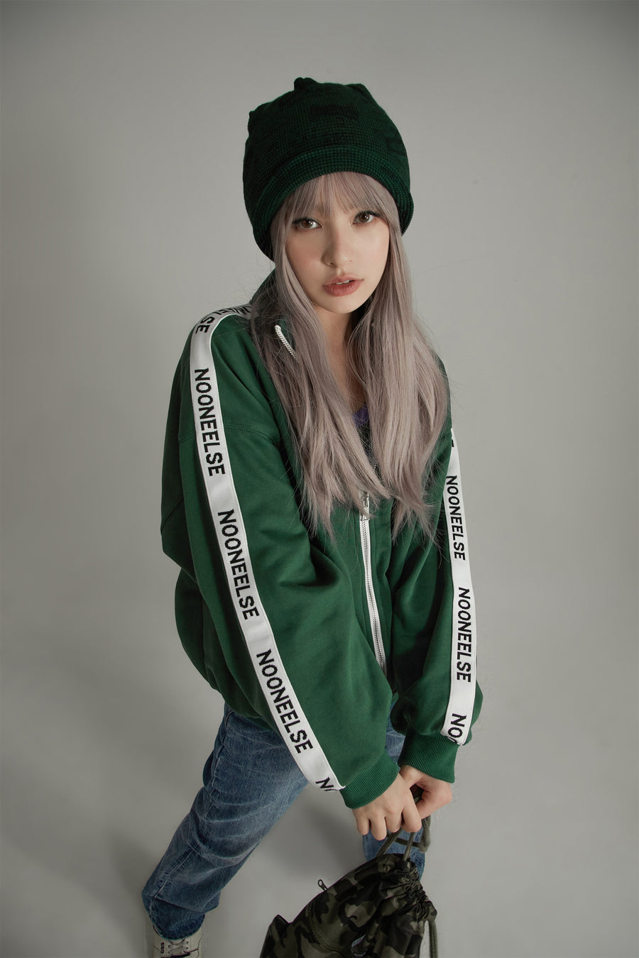 CHUU High-Neck Zip-Up Jogger Jacket