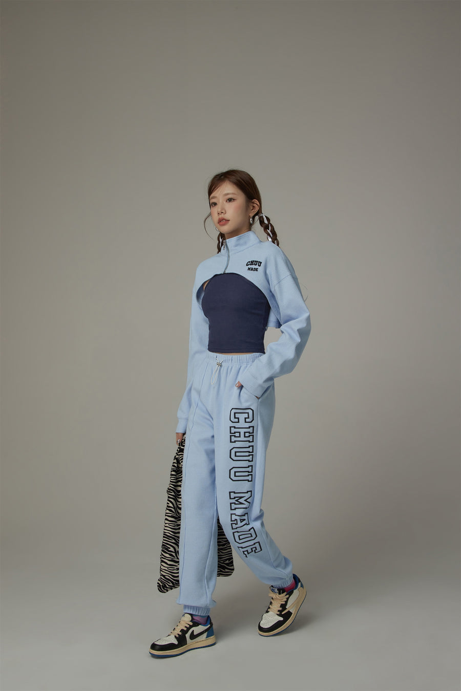 CHUU Bolero Sweatshirt Zip-Up