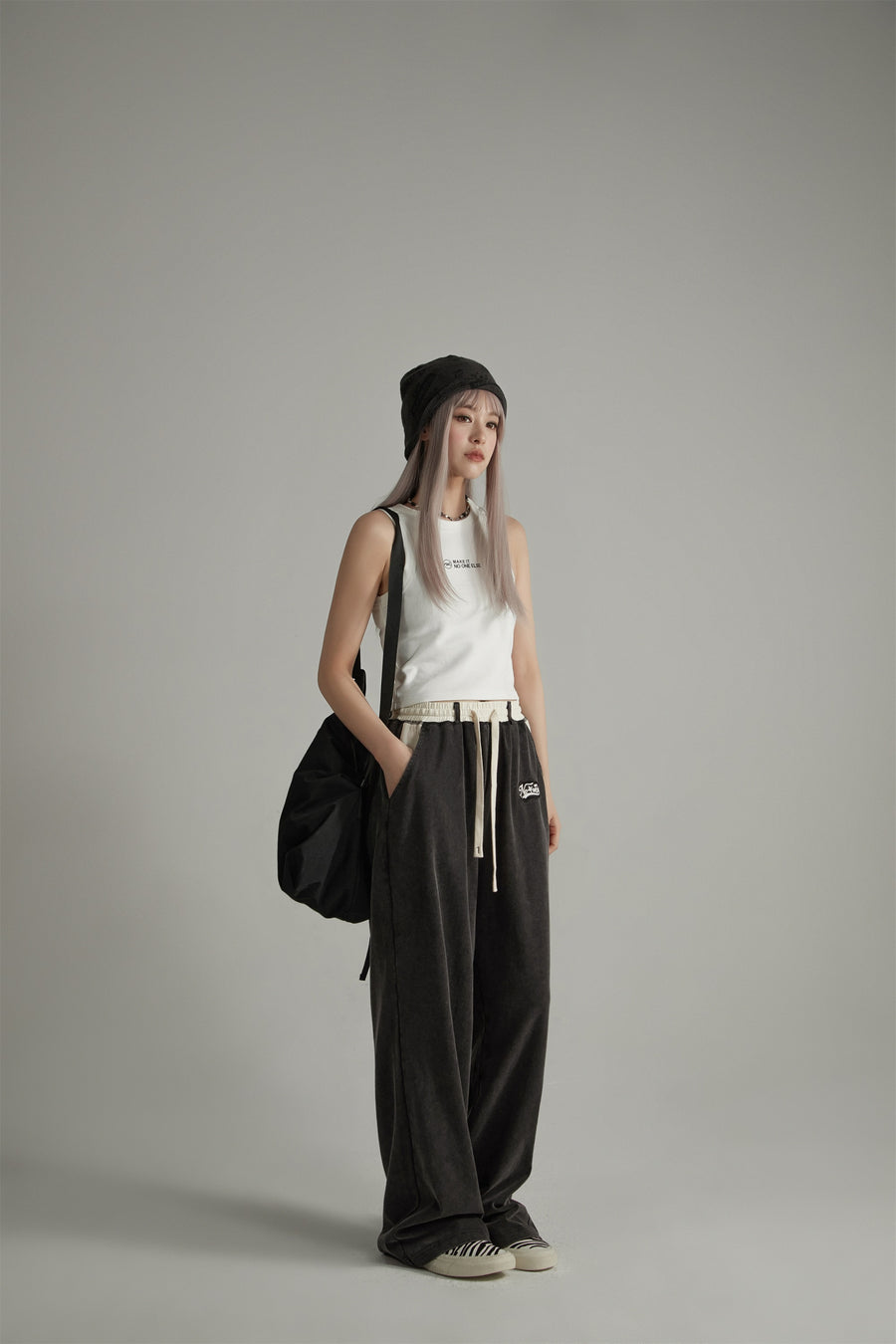 CHUU Waist String Wide Jogger Pants