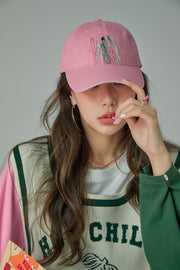 Loosing Threads Embroidered Ball Cap Hat