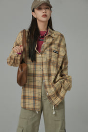 Vintage Check Loose Shirt