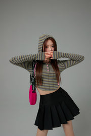 That Girl Striped Hooded Sweatshirt