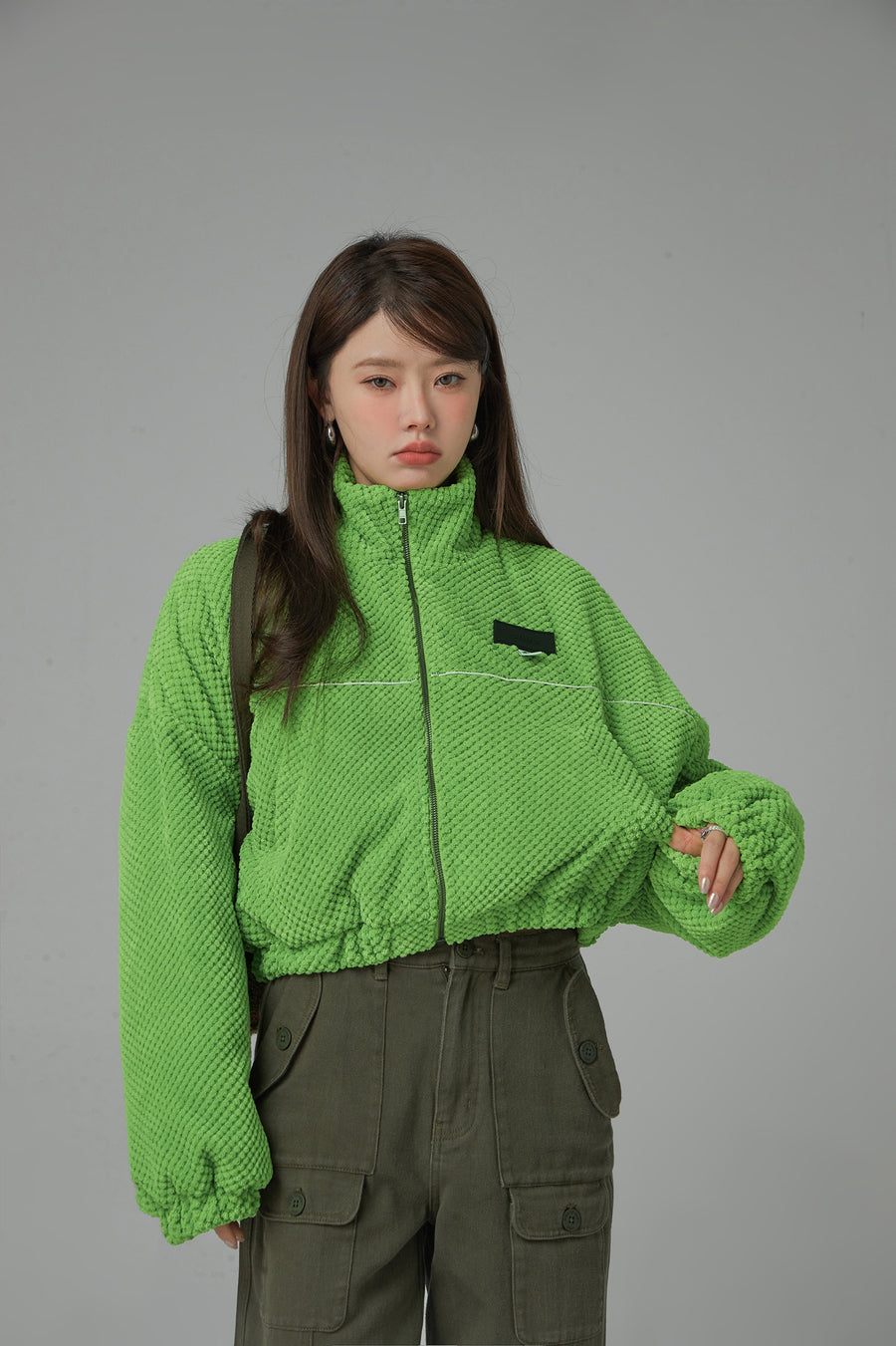 CHUU Im Doing Fine Zipper Jacket
