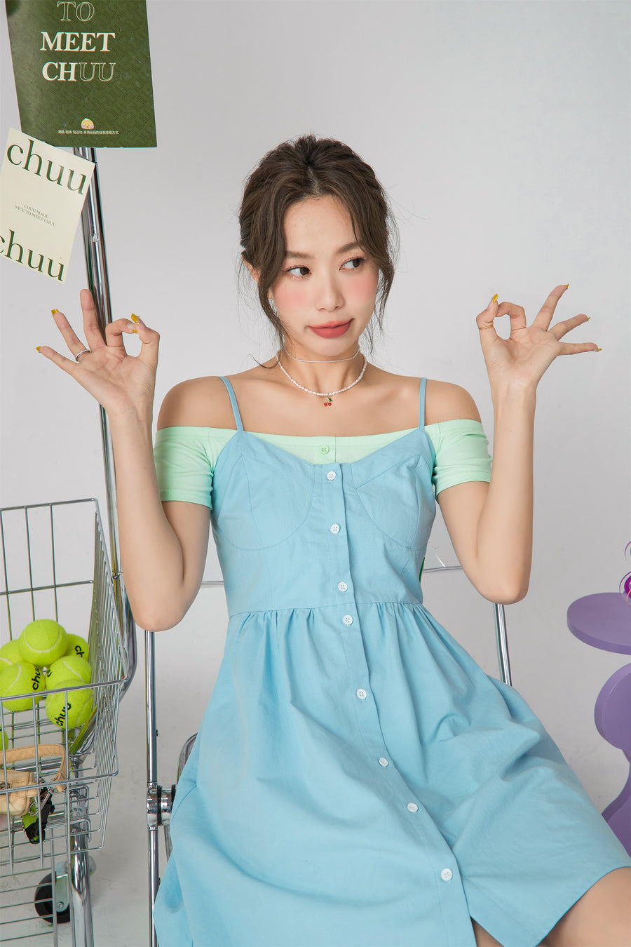 CHUU Feeling So Pretty Sleeveless Dress