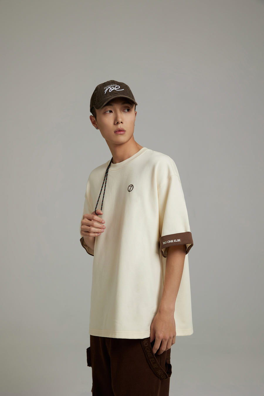 CHUU Line Color Loose Fit T-Shirt