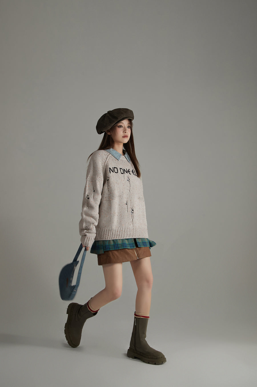 CHUU Raglan Oversize Knit Sweater