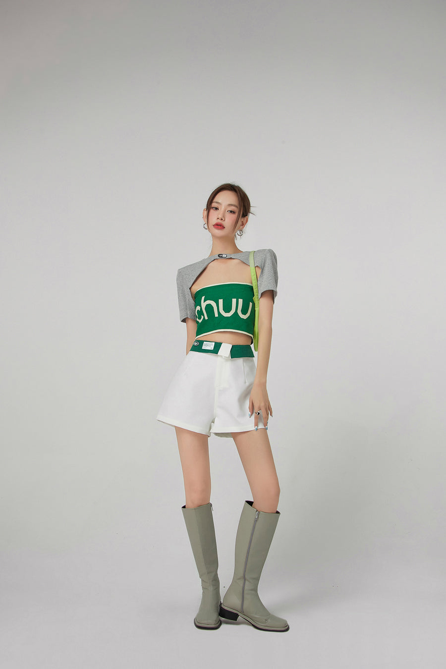 CHUU Color Banding Wide Shorts