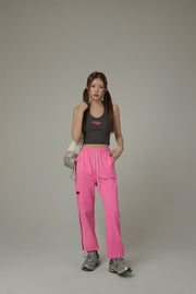 Distressed String Jogger Sweatpants