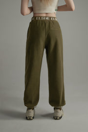 Waistband Wide Jogger Pants