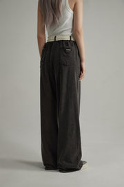 Waist String Wide Jogger Pants