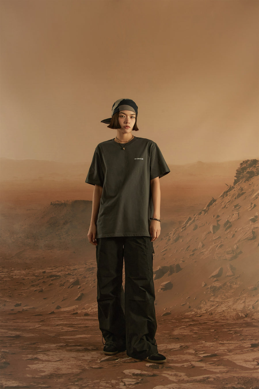 CHUU String Wide Cargo Pants