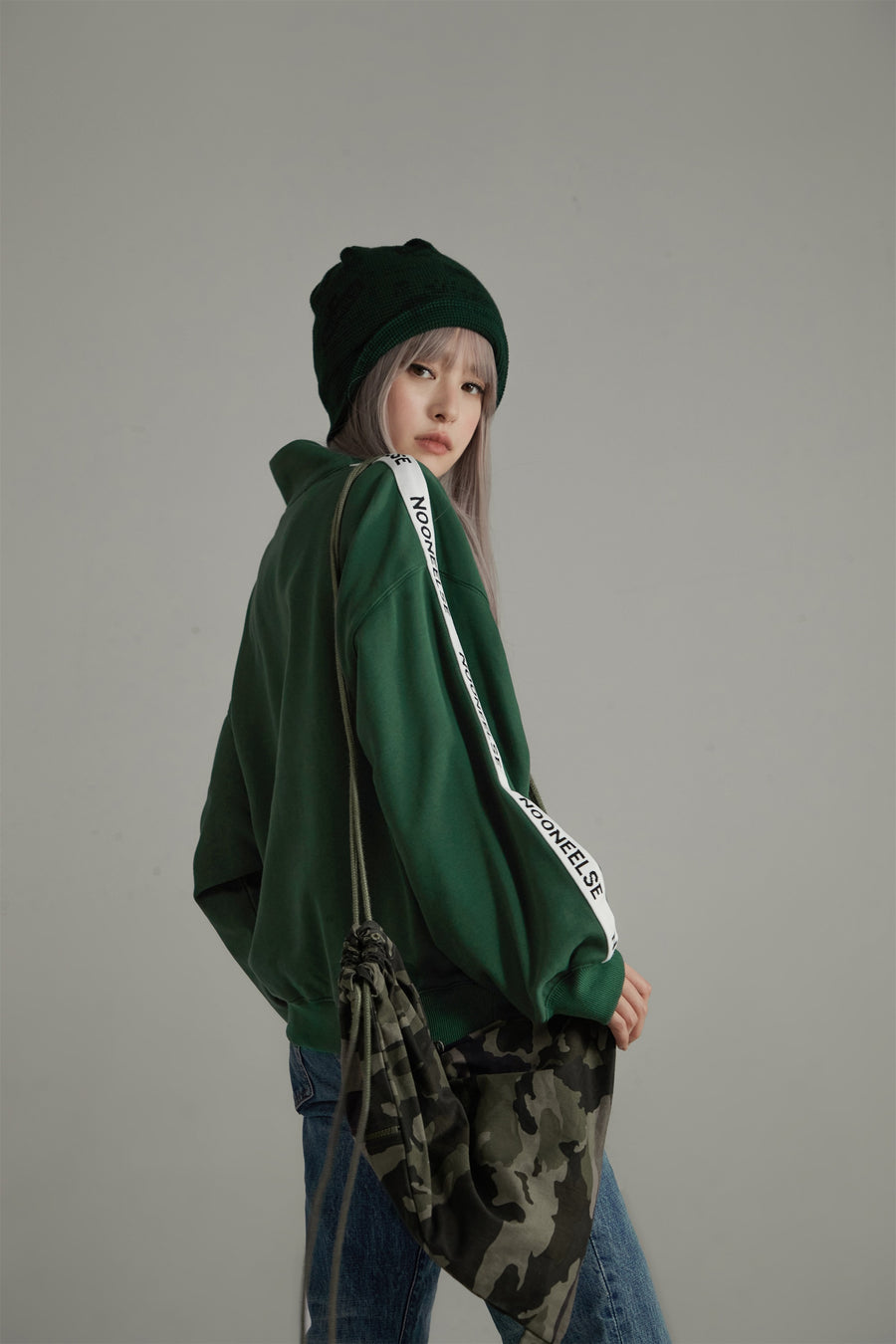 CHUU High-Neck Zip-Up Jogger Jacket