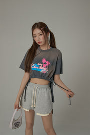 Chuu Made String Oversized Shorts