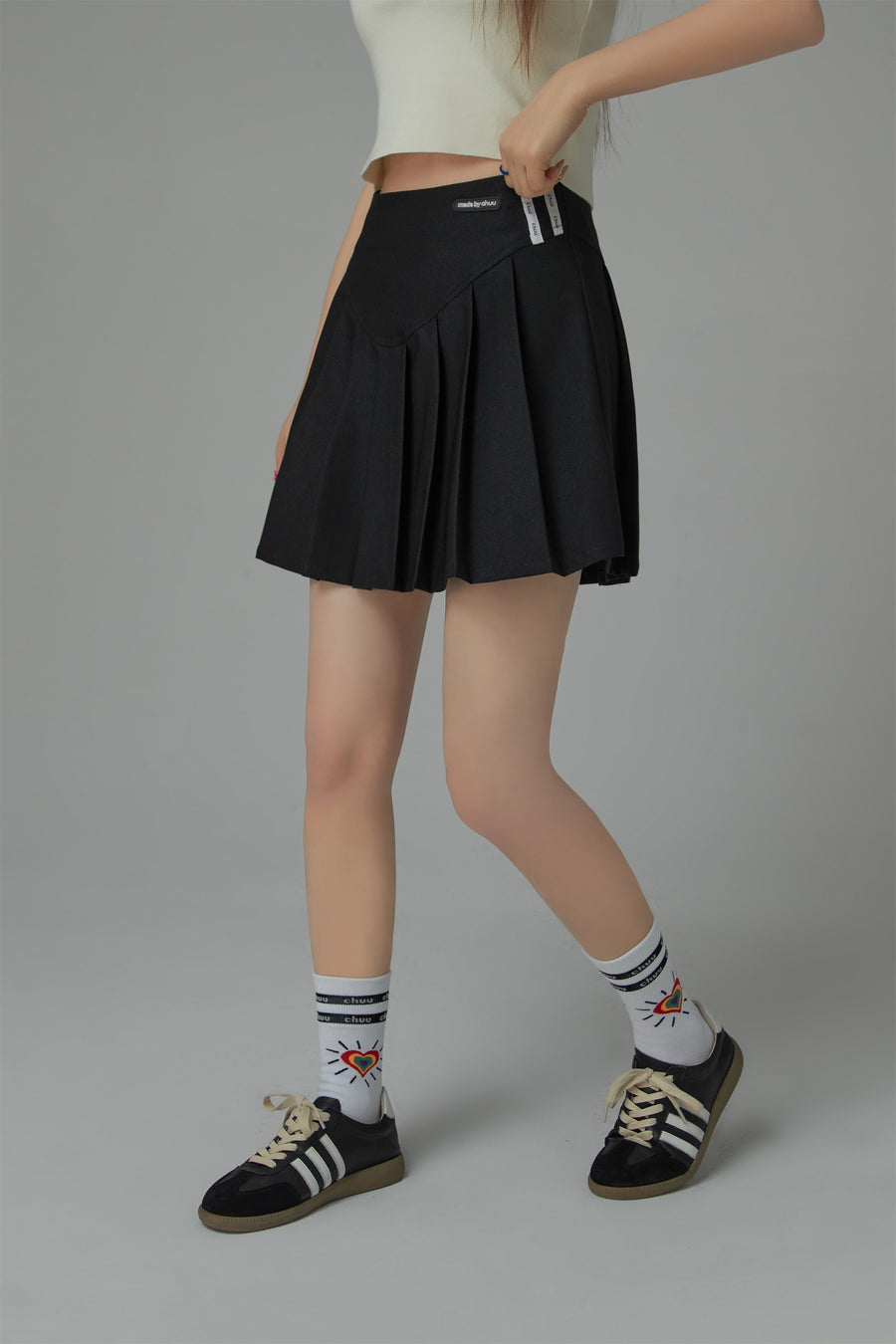 CHUU Pleated Mini Skirt