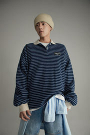 Stripe Inner Layer Sweatshirt