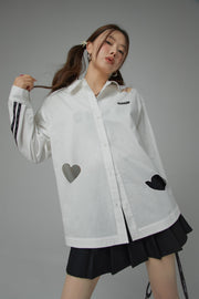 Heart Cutout Shirt