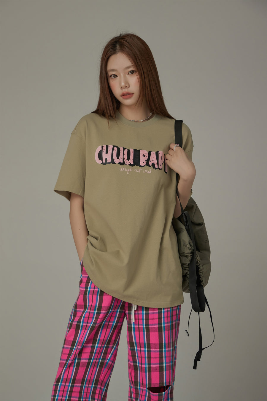 CHUU Chuu Baby Logo Cotton Loose Fit T-Shirt