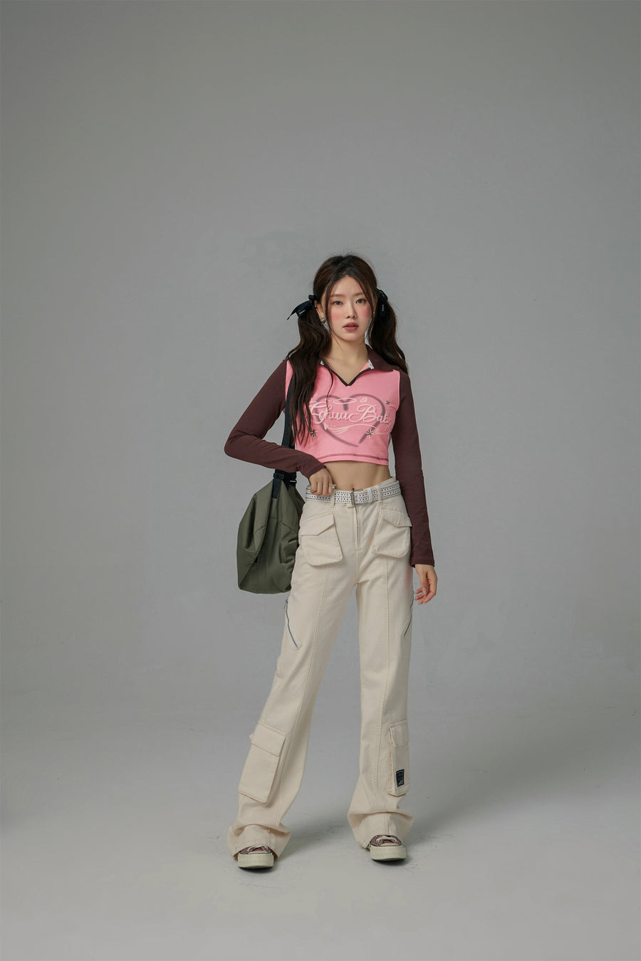 CHUU You Can Not Stop Me High-Waisted Cargo Pants