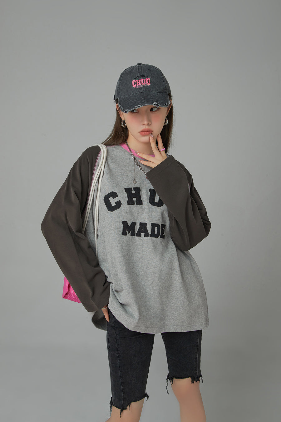 CHUU That Girl Raglan Round T-Shirt