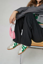 Magazine Print Jogger Pants