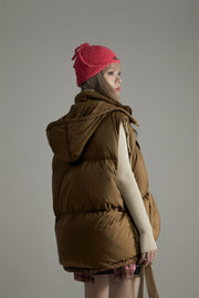 Oversize Duck Down Padded Vest