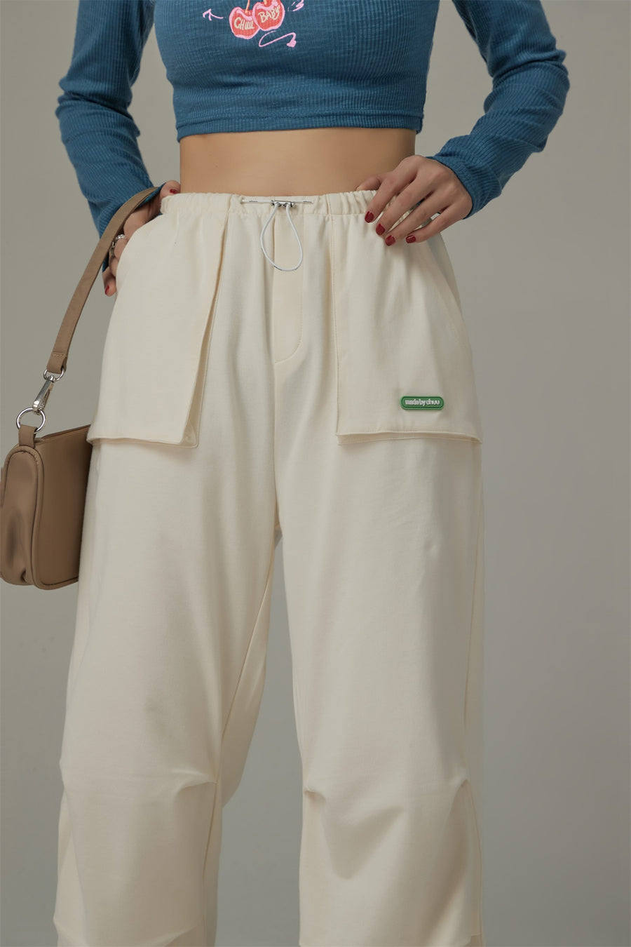 CHUU Banding Wide Training Pants