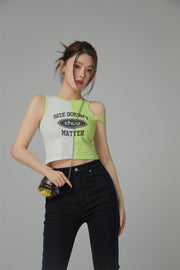 Size Doesnt Matter Printed Sleeveless Top