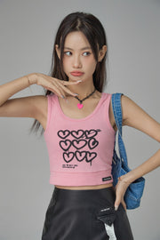 I Can Love You Sleeveless Crop Top