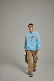 Gradient Color Front Pocket Hoodie