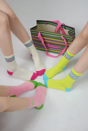 Lovely Candy Color Ankle Socks