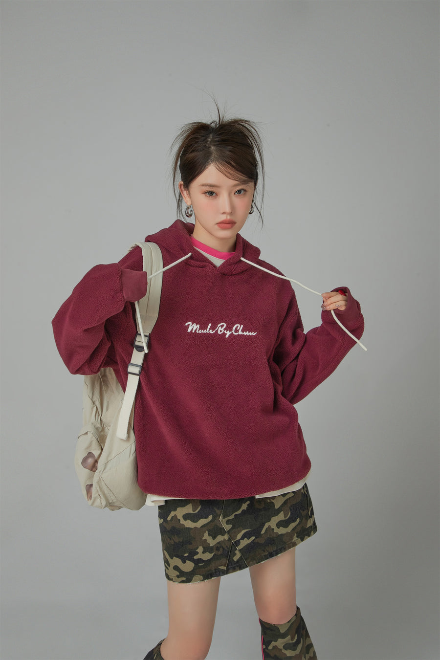 CHUU Candy Coated Fleece Hoodie