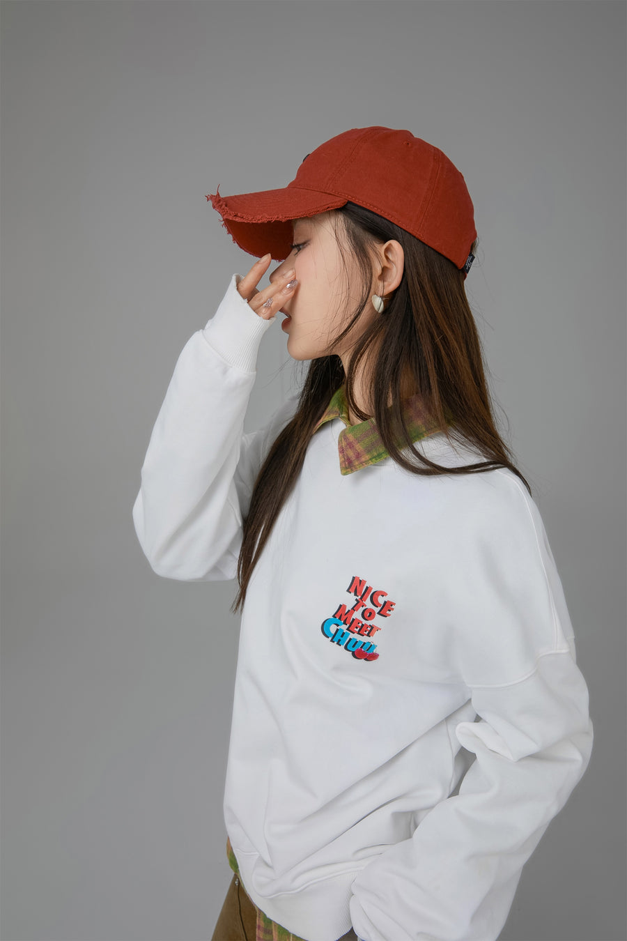 CHUU We Have Met Before Chuu Loose Fit Sweatshirt