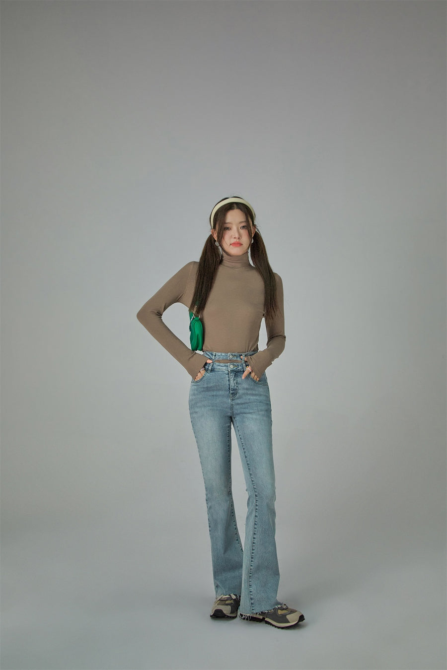 CHUU Turtleneck Long Sleeve Slimfit Top