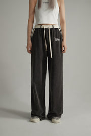 Waist String Wide Jogger Pants